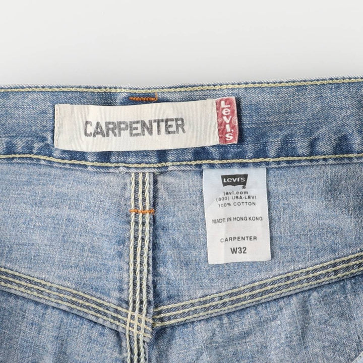 90s-00'S Levi's Carpenter Painter Shorts, Men's, Size W36 cotton Blue type light blue Vintage Second Hand