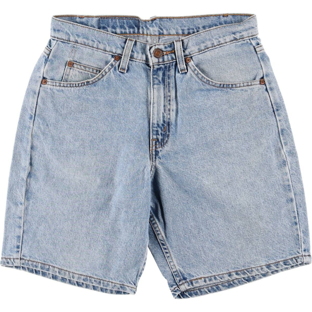 90'S Levi's 550 Relaxed Fit Denim Shorts with Orange Tab, Men's Size W30, Vintage unclear blue type Vintage Second Hand