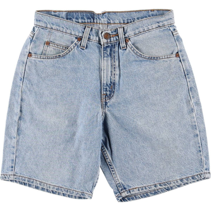 90'S Levi's 550 Relaxed Fit Denim Shorts with Orange Tab, Men's Size W30, Vintage unclear blue type Vintage Second Hand