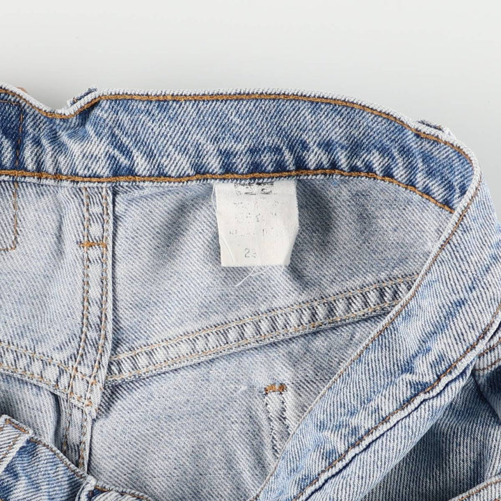 90'S Levi's 550 Relaxed Fit Denim Shorts with Orange Tab, Men's Size W30, Vintage unclear blue type Vintage Second Hand