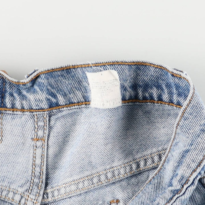90'S Levi's 550 Relaxed Fit Denim Shorts with Orange Tab, Men's Size W30, Vintage unclear blue type Vintage Second Hand