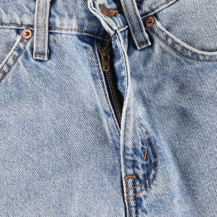 90'S Levi's 550 Relaxed Fit Denim Shorts with Orange Tab, Men's Size W30, Vintage unclear blue type Vintage Second Hand