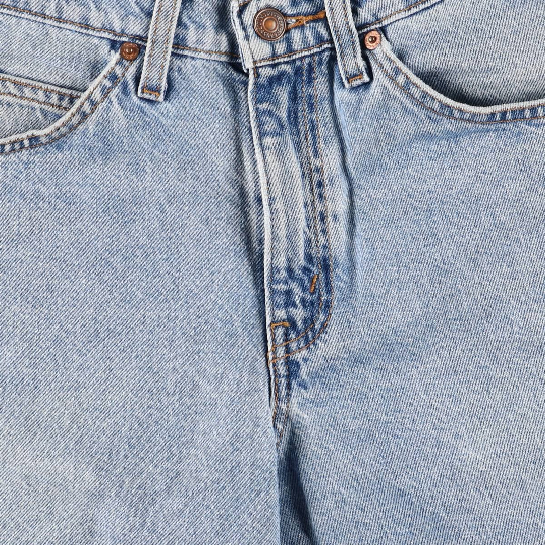 90'S Levi's 550 Relaxed Fit Denim Shorts with Orange Tab, Men's Size W30, Vintage unclear blue type Vintage Second Hand