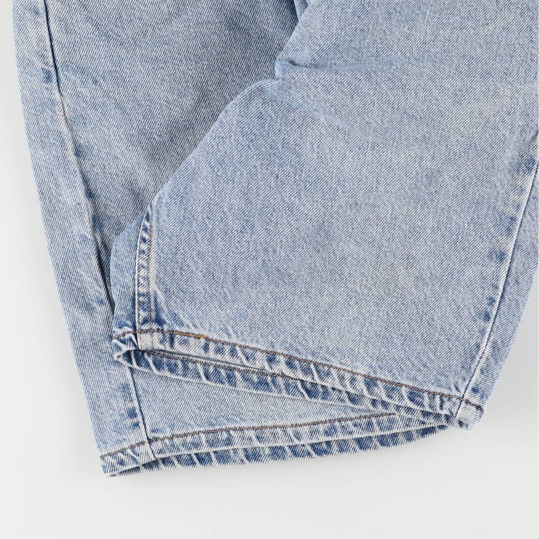 90'S Levi's 550 Relaxed Fit Denim Shorts with Orange Tab, Men's Size W30, Vintage unclear blue type Vintage Second Hand