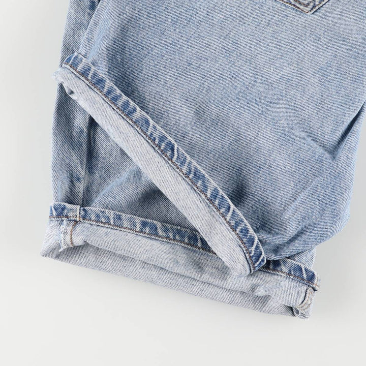 90'S Levi's 550 Relaxed Fit Denim Shorts with Orange Tab, Men's Size W30, Vintage unclear blue type Vintage Second Hand