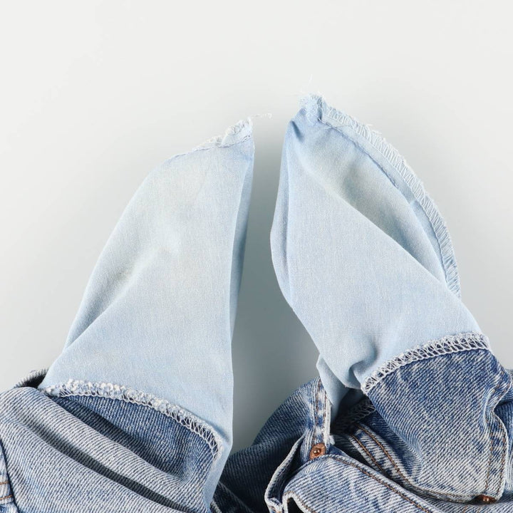 90'S Levi's 550 Relaxed Fit Denim Shorts with Orange Tab, Men's Size W30, Vintage unclear blue type Vintage Second Hand