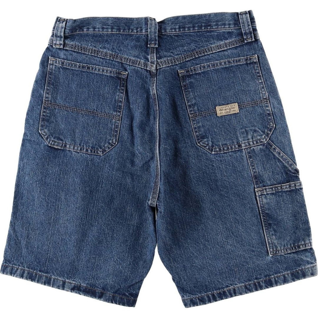 00'S Wrangler CARPENTER Denim Painter Shorts, Men's, W34 equivalent cotton blue type Vintage Second Hand