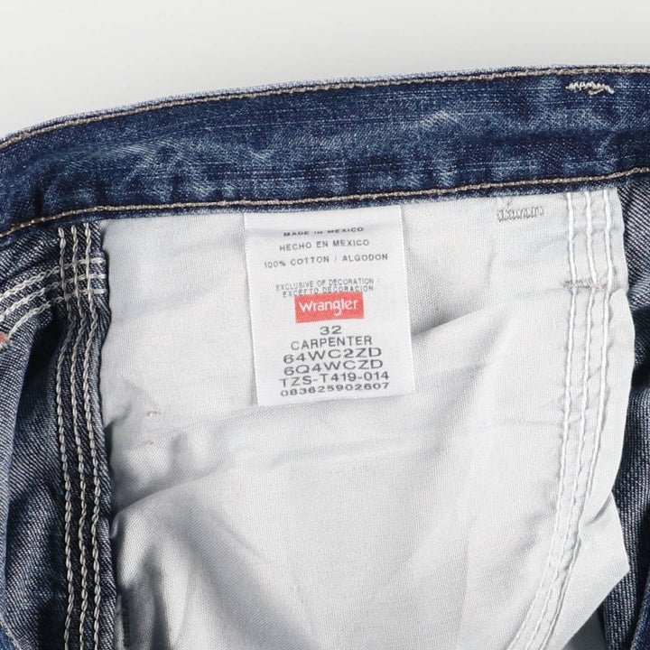 00'S Wrangler CARPENTER Denim Painter Shorts, Men's, W34 equivalent cotton blue type Vintage Second Hand