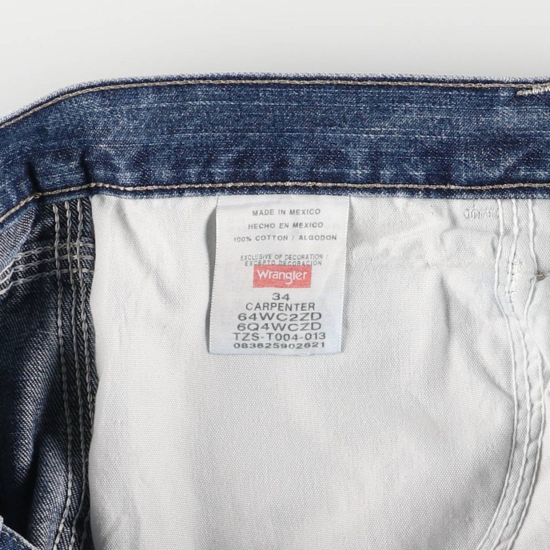 00'S Wrangler CARPENTER Denim Painter Shorts, Men's, W35 equivalent cotton blue type Vintage Second Hand