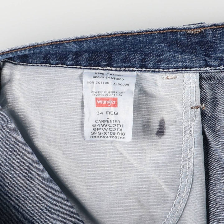 00'S Wrangler CARPENTER Denim Painter Shorts, Men's, W34 equivalent cotton blue type Vintage Second Hand