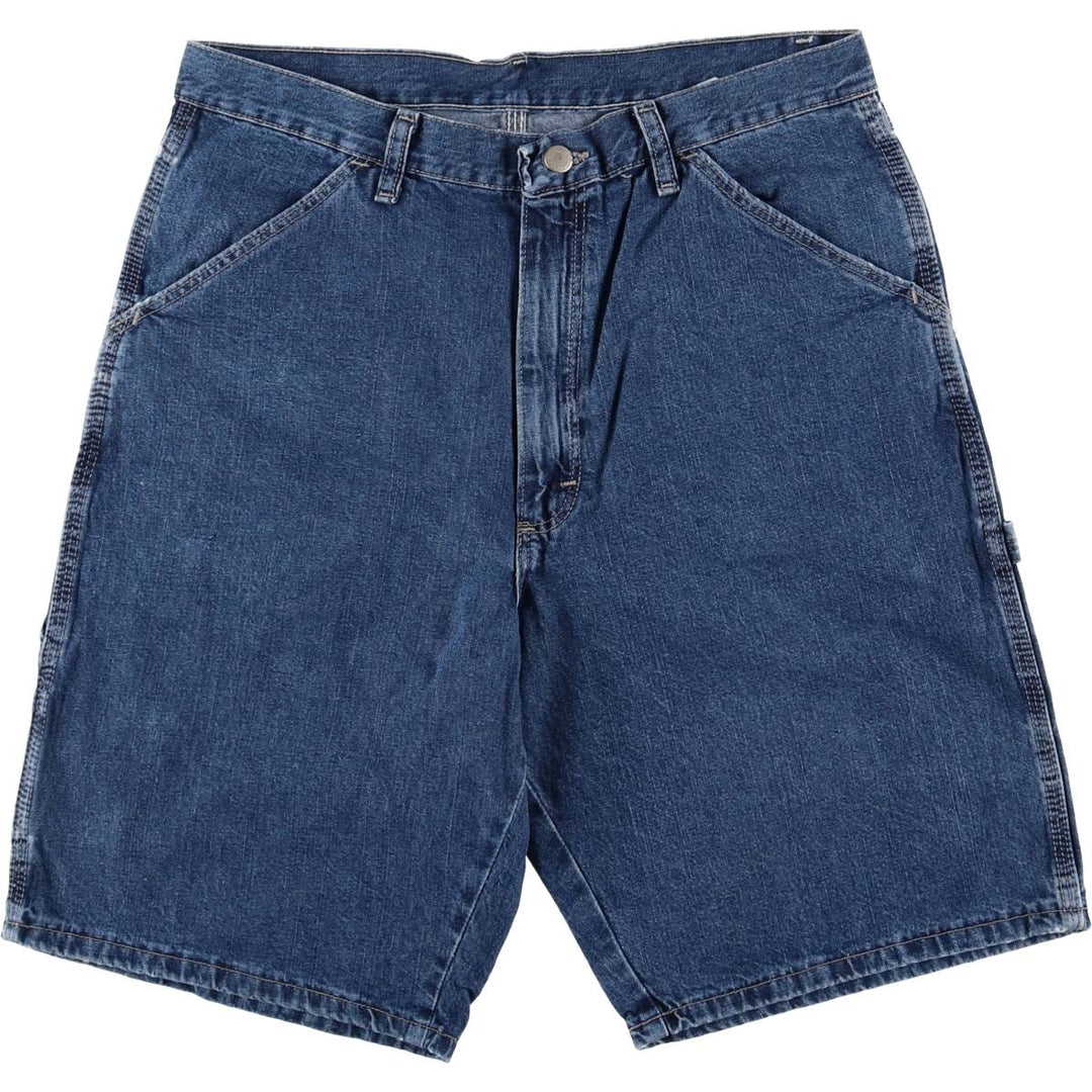 WRG JEAN CO Denim Painter Shorts, Men's, Size W34 cotton navy blue type Vintage Second Hand