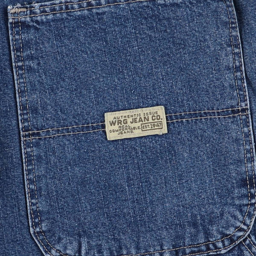 WRG JEAN CO Denim Painter Shorts, Men's, Size W34 cotton navy blue type Vintage Second Hand