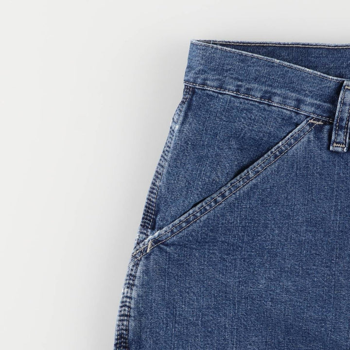 WRG JEAN CO Denim Painter Shorts, Men's, Size W34 cotton navy blue type Vintage Second Hand