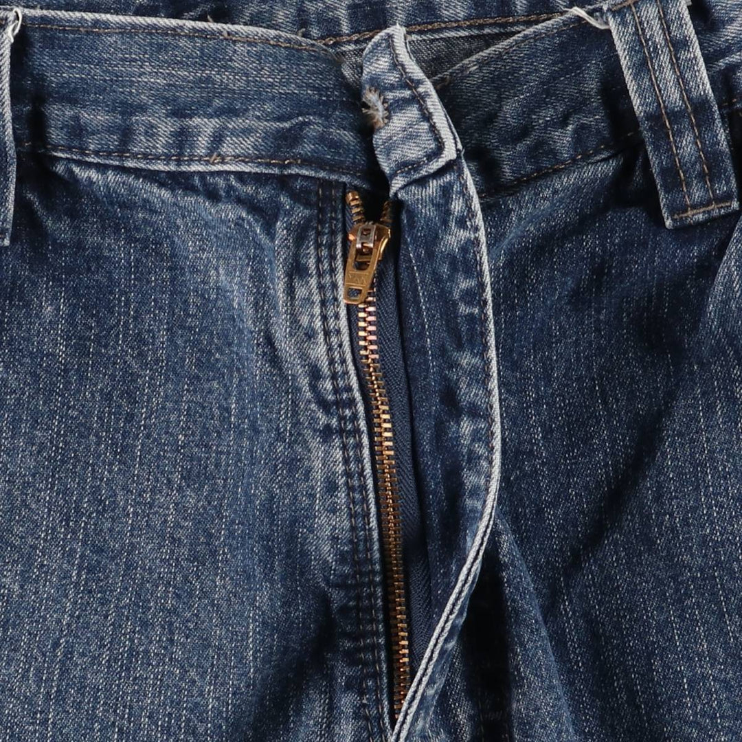 WRG JEAN CO Men's Denim Cargo Shorts, Size W34 cotton navy blue type Vintage Second Hand