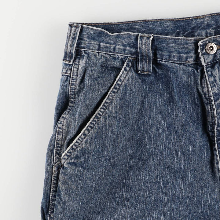 WRG JEAN CO Men's Denim Cargo Shorts, Size W34 cotton navy blue type Vintage Second Hand