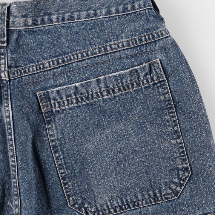 WRG JEAN CO Men's Denim Cargo Shorts, Size W34 cotton navy blue type Vintage Second Hand