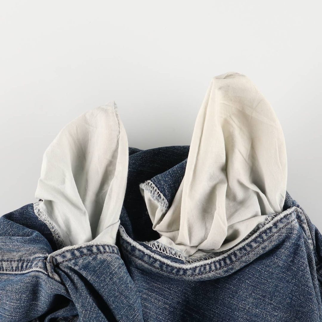 WRG JEAN CO Men's Denim Cargo Shorts, Size W34 cotton navy blue type Vintage Second Hand