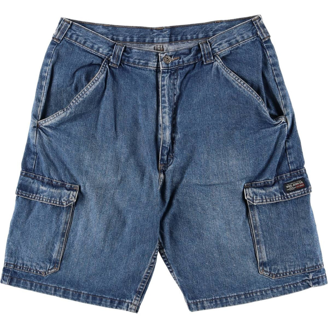 Men's denim cargo shorts, size W36 unclear navy blue type Vintage Second Hand
