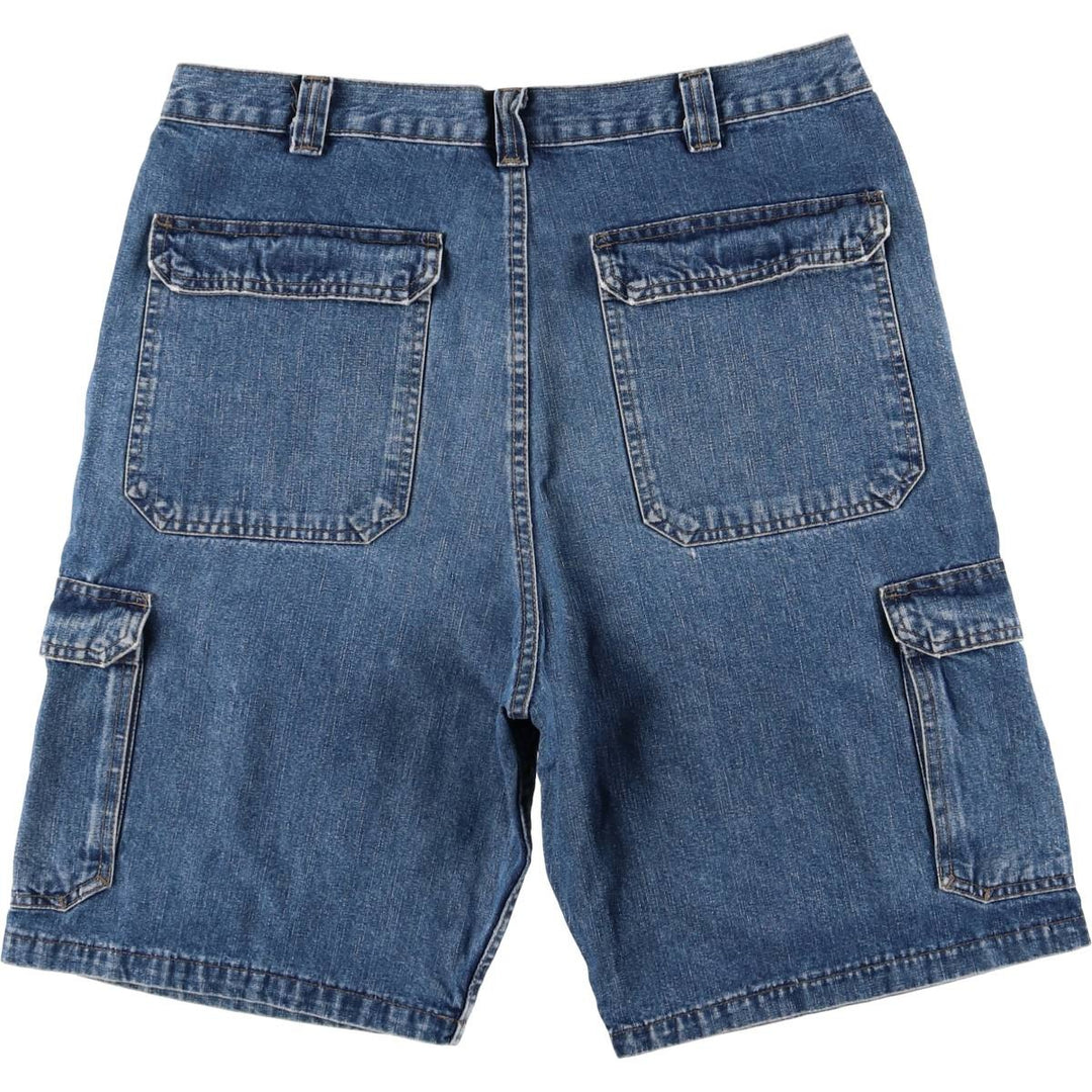 Men's denim cargo shorts, size W36 unclear navy blue type Vintage Second Hand