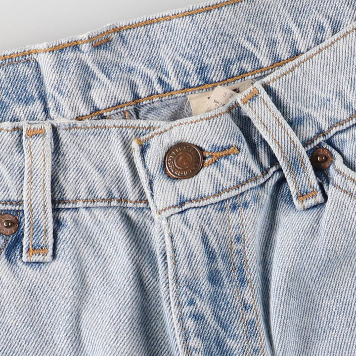 Levi's 550 Relaxed Fit Denim Shorts with Orange Tab, Men's Size 32 cotton Blue type light blue Vintage Second Hand