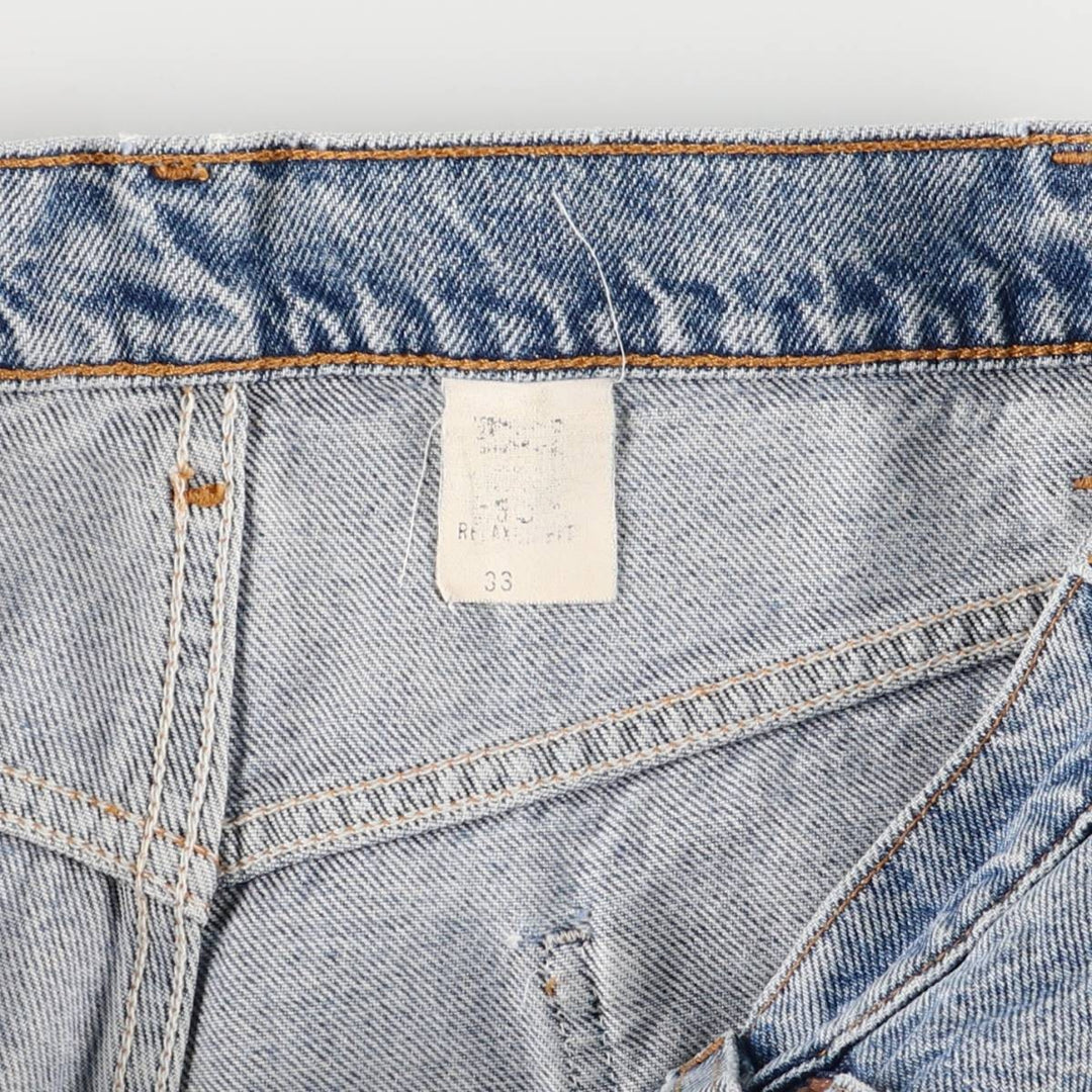 Levi's 550 Relaxed Fit Denim Shorts with Orange Tab, Men's Size 33 unclear blue type Vintage Second Hand