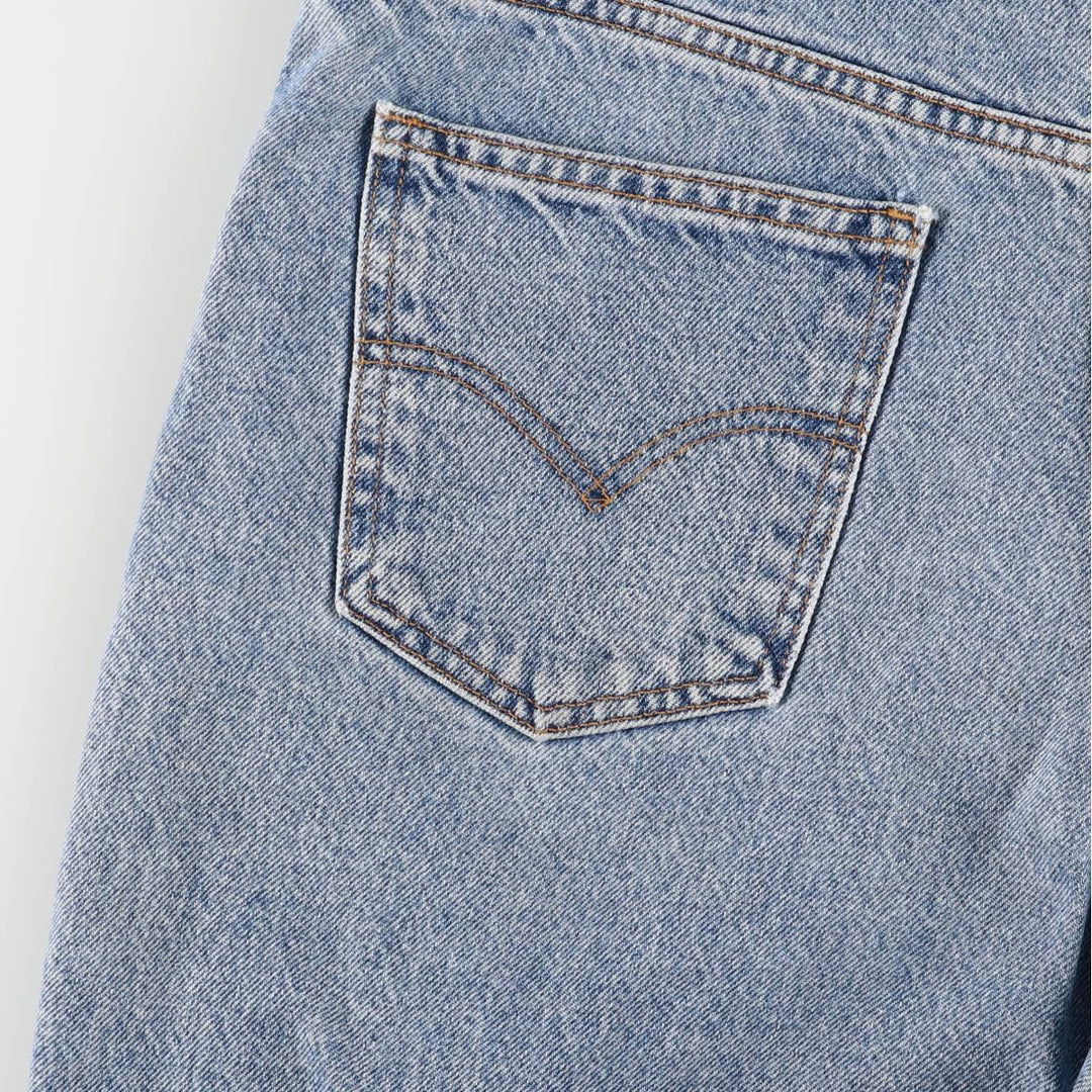 Levi's 550 Relaxed Fit Denim Shorts with Orange Tab, Men's Size 33 unclear blue type Vintage Second Hand