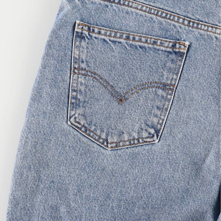 Levi's 550 Relaxed Fit Denim Shorts with Orange Tab, Men's Size 33 unclear blue type Vintage Second Hand