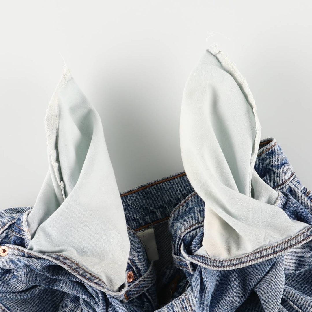 Levi's 550 Relaxed Fit Denim Shorts with Orange Tab, Men's Size 33 unclear blue type Vintage Second Hand