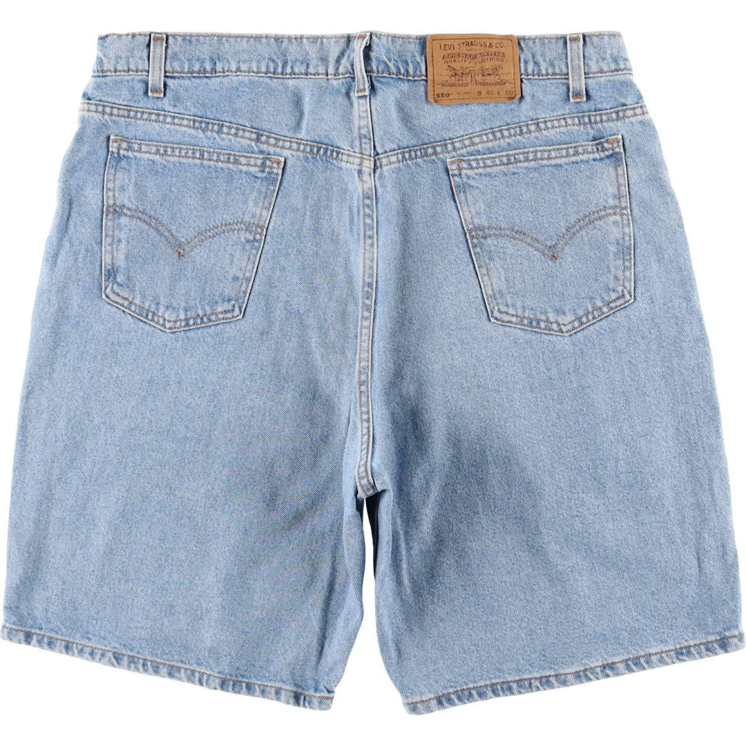 Levi's 550 Relaxed Fit Denim Shorts, Men's Size W40 cotton blue type Vintage Second Hand
