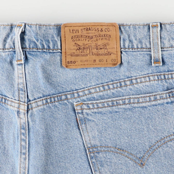 Levi's 550 Relaxed Fit Denim Shorts, Men's Size W40 cotton blue type Vintage Second Hand
