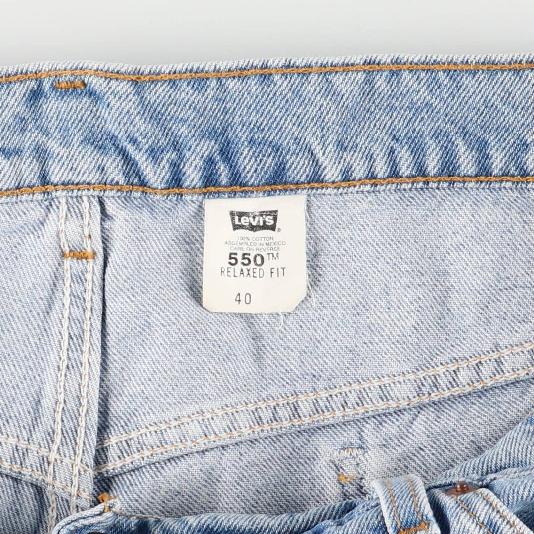 Levi's 550 Relaxed Fit Denim Shorts, Men's Size W40 cotton blue type Vintage Second Hand