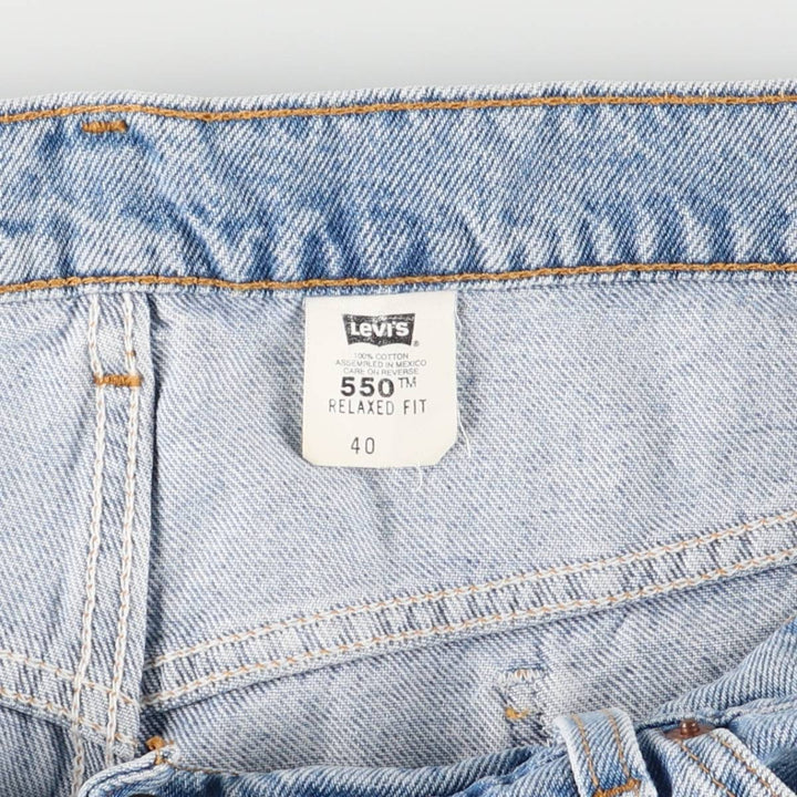 Levi's 550 Relaxed Fit Denim Shorts, Men's Size W40 cotton blue type Vintage Second Hand