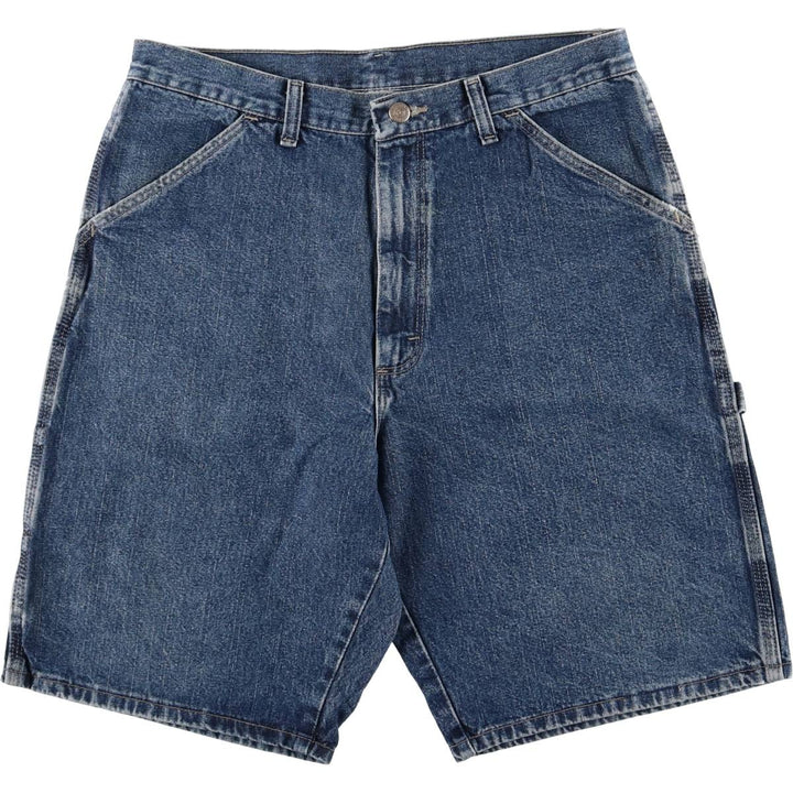 Wrangler Denim Painter Shorts, Men's, W34 equivalent cotton navy blue type Vintage Second Hand