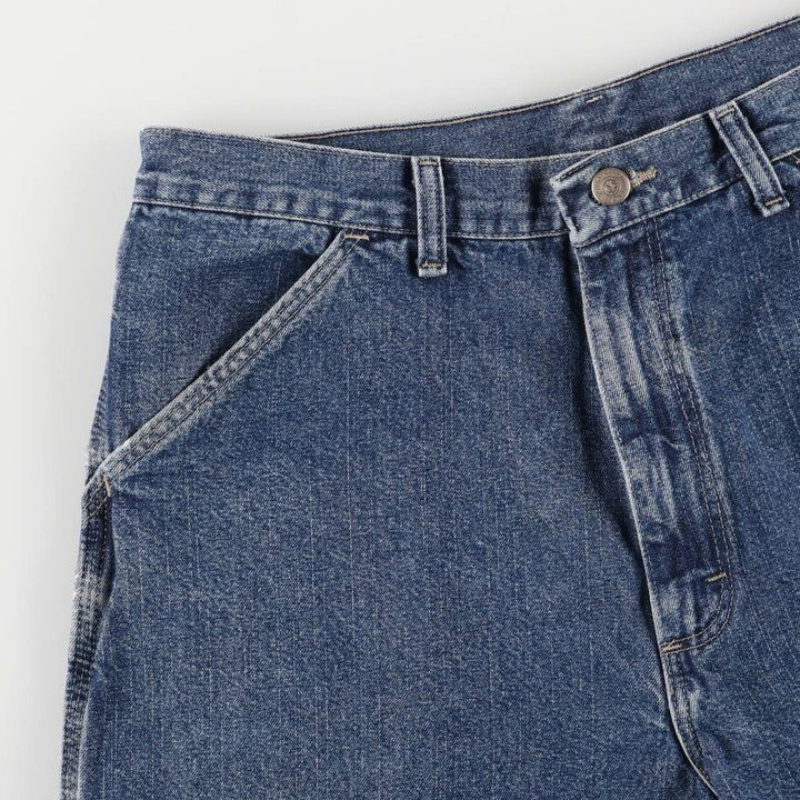 Wrangler Denim Painter Shorts, Men's, W34 equivalent cotton navy blue type Vintage Second Hand