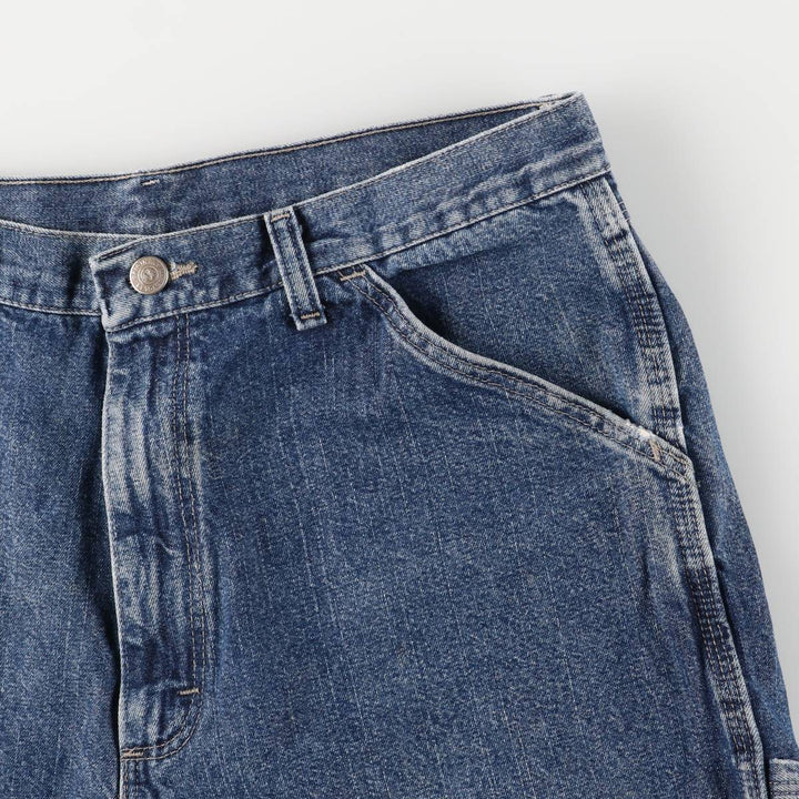 Wrangler Denim Painter Shorts, Men's, W34 equivalent cotton navy blue type Vintage Second Hand