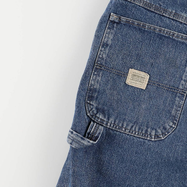 Wrangler Denim Painter Shorts, Men's, W34 equivalent cotton navy blue type Vintage Second Hand