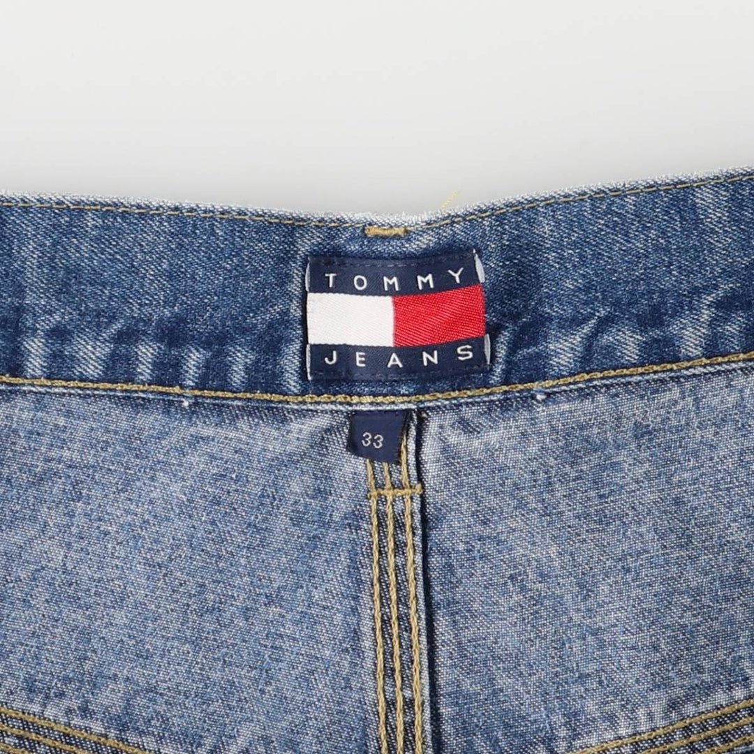 Vintage 90'S Tommy Hilfiger denim painter shorts, men's size W35. cotton navy blue type Vintage Second Hand