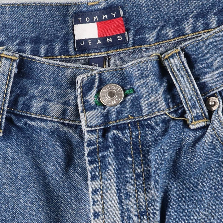 Vintage 90'S Tommy Hilfiger denim painter shorts, men's size W35. cotton navy blue type Vintage Second Hand