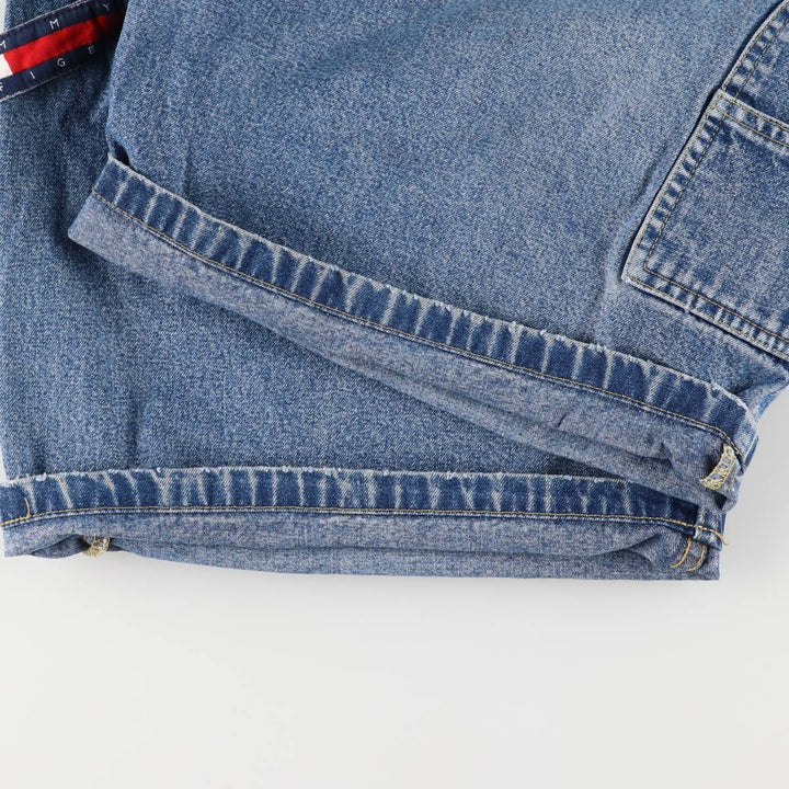 Vintage 90'S Tommy Hilfiger denim painter shorts, men's size W35. cotton navy blue type Vintage Second Hand