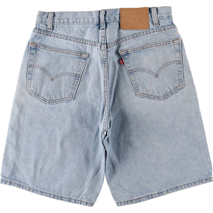 Levi's 550 Relaxed Fit Denim Shorts, Men's Size 33 (approx.) cotton navy blue type Vintage Second Hand