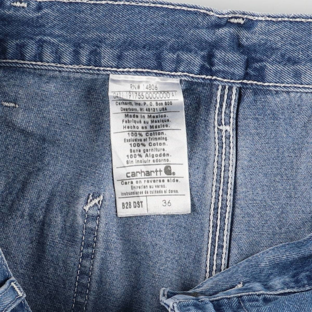 Carhartt Denim Painter Shorts, Shorts, Men's, W37 equivalent cotton navy blue type Vintage Second Hand