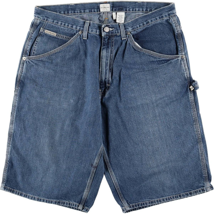 Calvin Klein Jeans Denim Painter Shorts Men's Size W38 cotton blue type Vintage Second Hand
