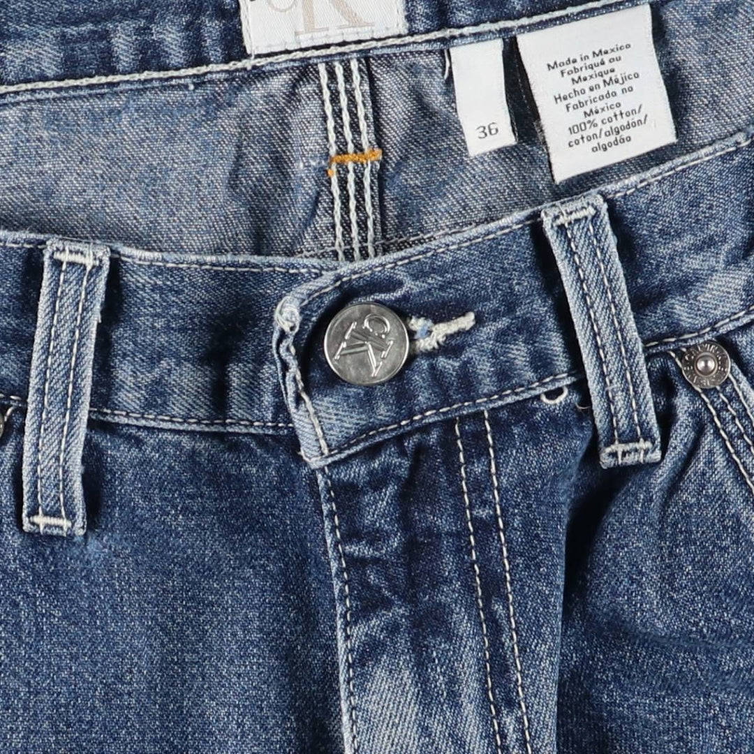 Calvin Klein Jeans Denim Painter Shorts Men's Size W38 cotton blue type Vintage Second Hand