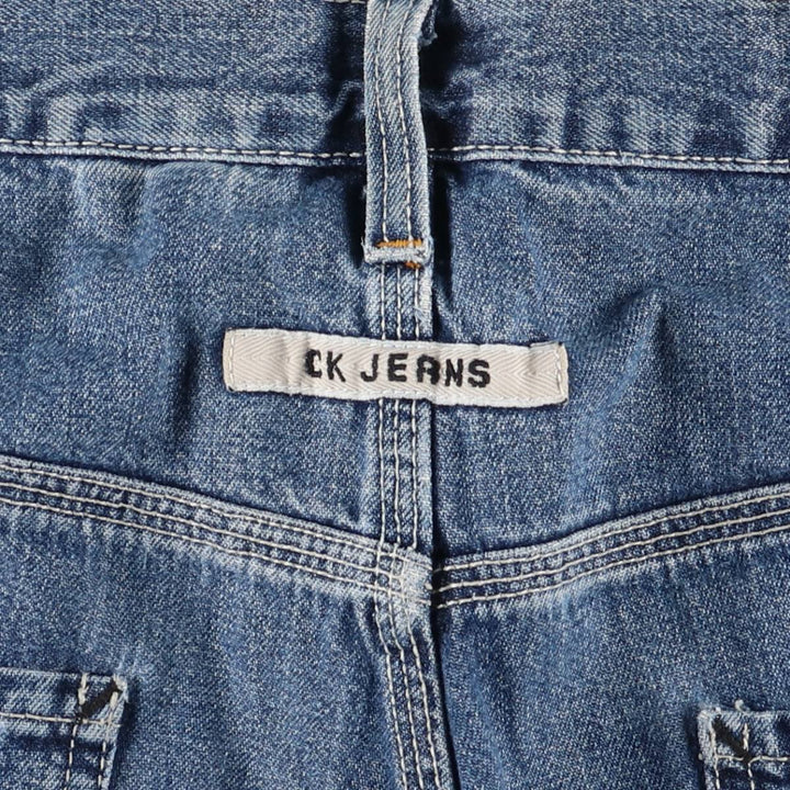 Calvin Klein Jeans Denim Painter Shorts Men's Size W38 cotton blue type Vintage Second Hand