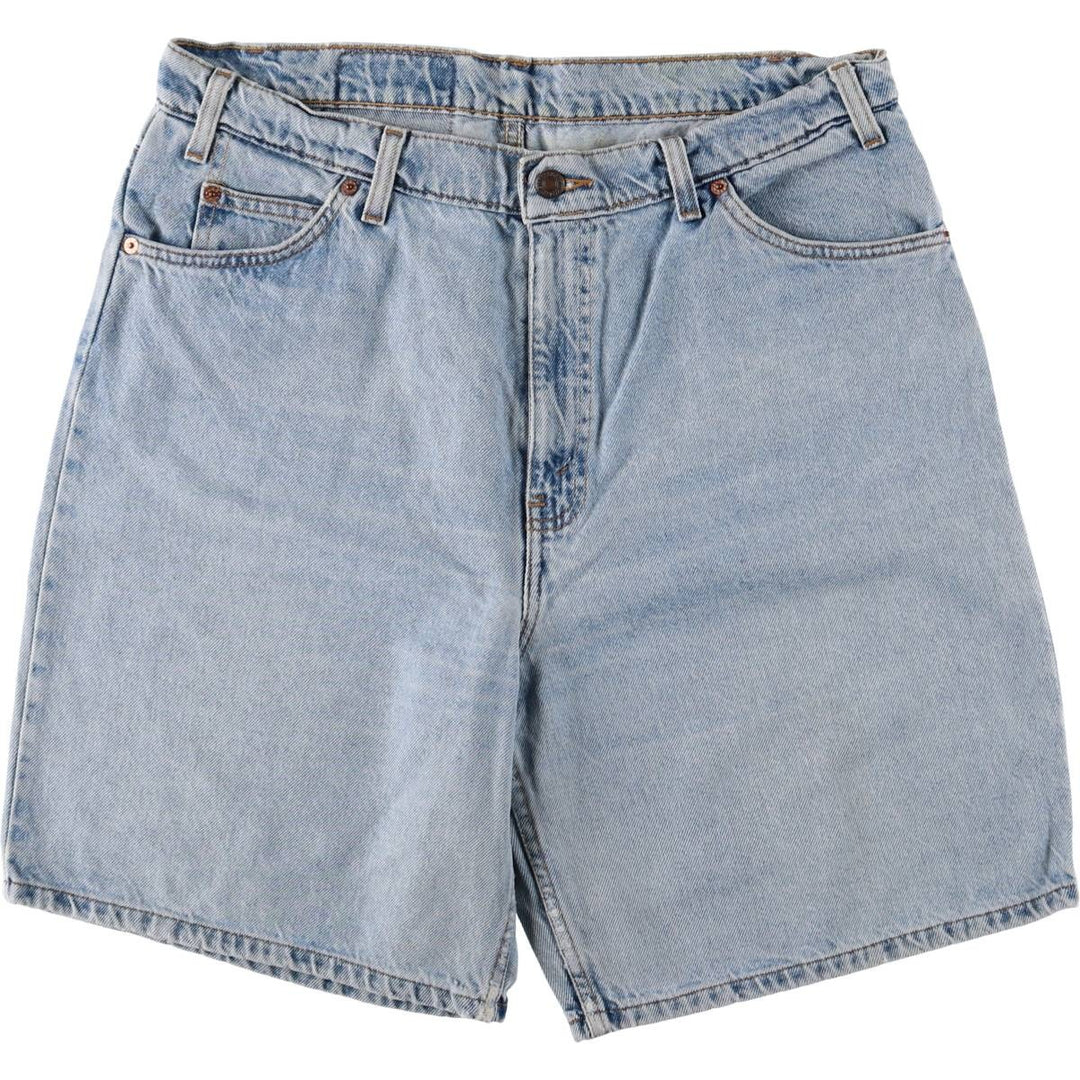 Levi's 550 Relaxed Fit Denim Shorts with Orange Tab, Men's Size 36 cotton Blue type light blue Vintage Second Hand