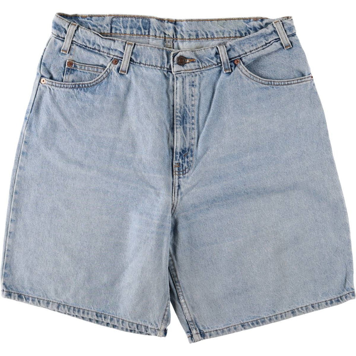 Levi's 550 Relaxed Fit Denim Shorts with Orange Tab, Men's Size 36 cotton Blue type light blue Vintage Second Hand
