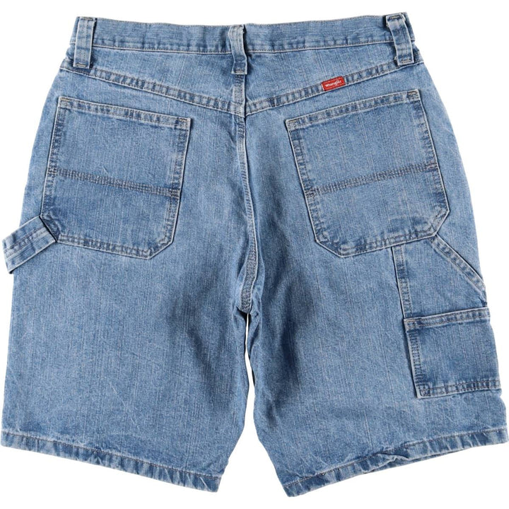 2000'S Wrangler Carpenter Denim Painter Shorts, Men's, Size W34 cotton Blue type light blue Vintage Second Hand