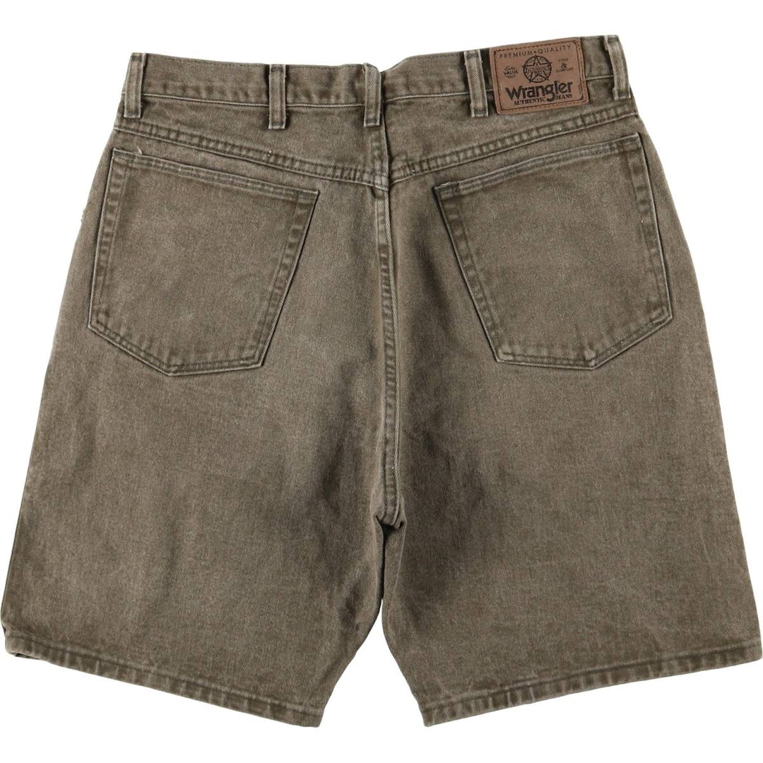 Wrangler Men's Denim Shorts, Made in USA, Size W34 cotton gray type Vintage Second Hand