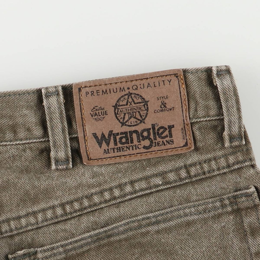 Wrangler Men's Denim Shorts, Made in USA, Size W34 cotton gray type Vintage Second Hand