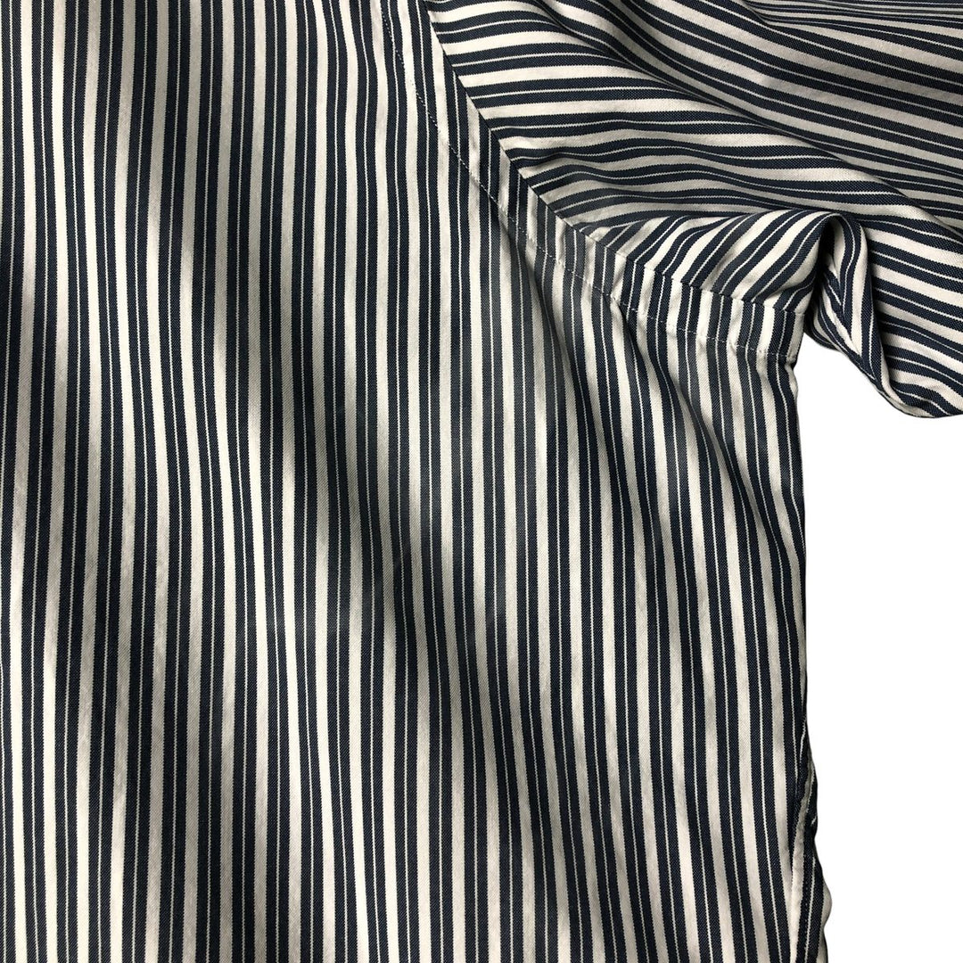 Ralph Lauren YARMOUTH Long Sleeve Button-Down Striped Shirt, Men's XL cotton blue type Vintage Second Hand
